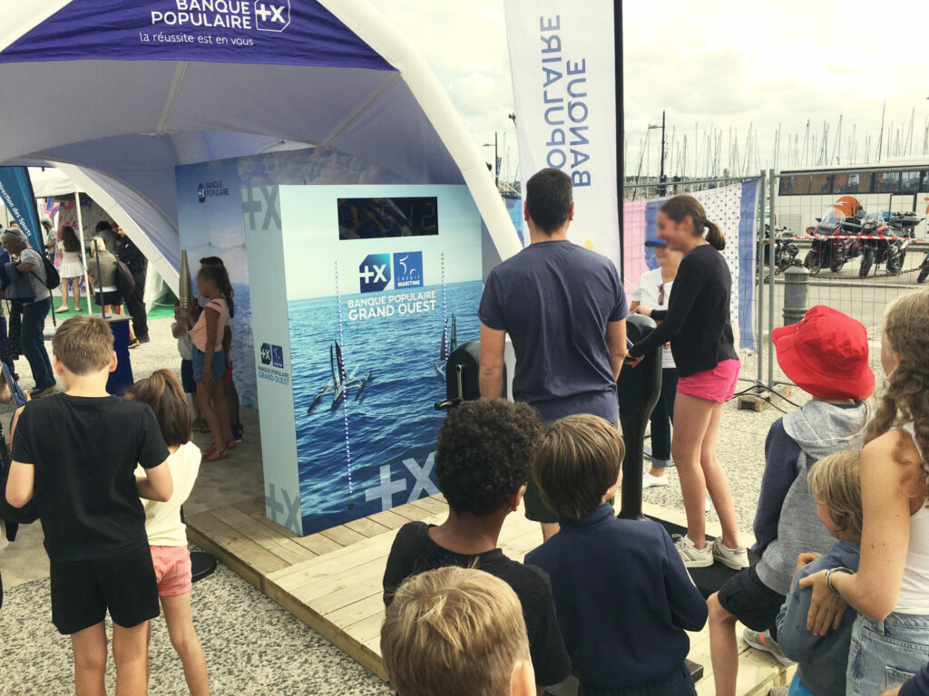 Evènement marin, défi winch avec public