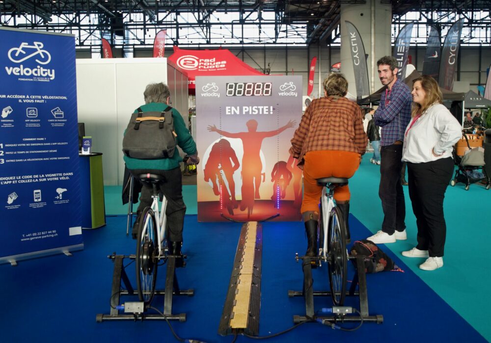 Animation vélo battle en salon professionnel