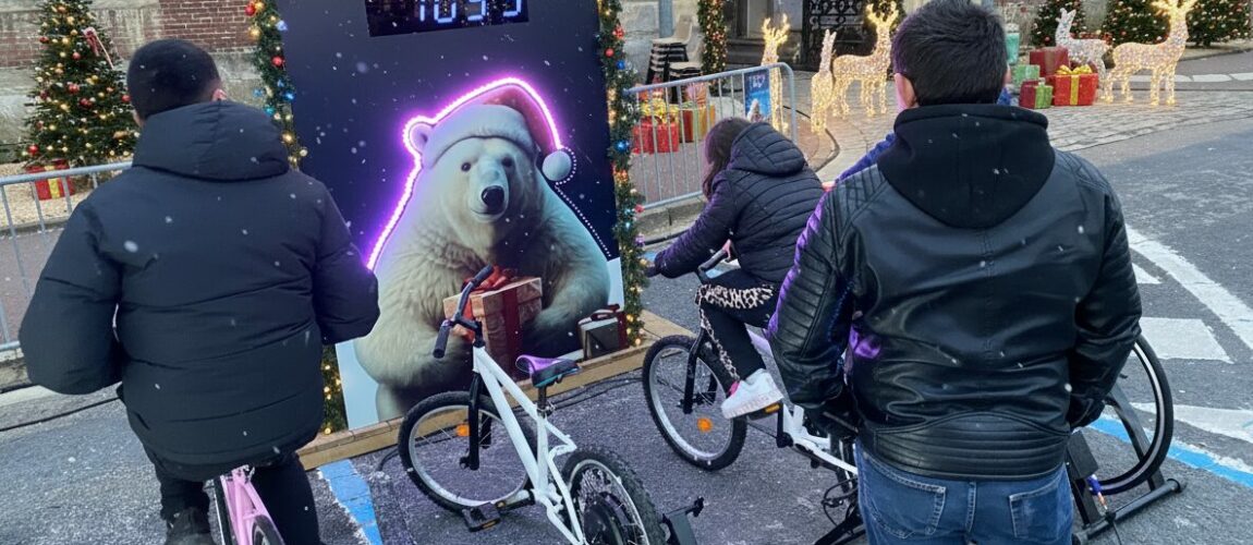 Vélo Battle de Noël exterieur