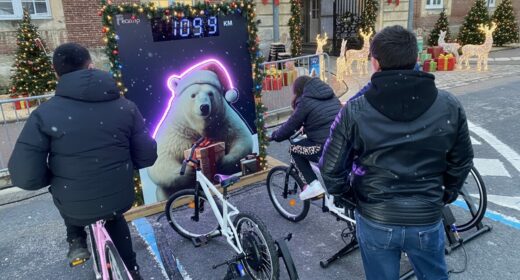 Vélo Battle de Noël exterieur